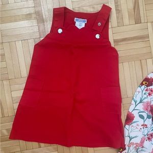 Jacadi toddler girl 24M red dress Gorgeous perfect condition